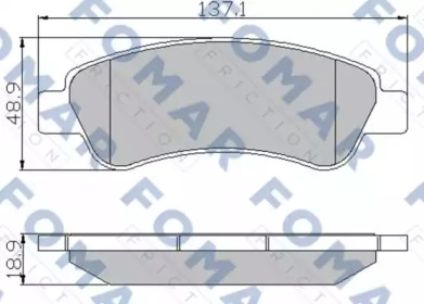FOMAR FRICTION fo924381 -  Комплект тормозных колодок, дисковый тормоз